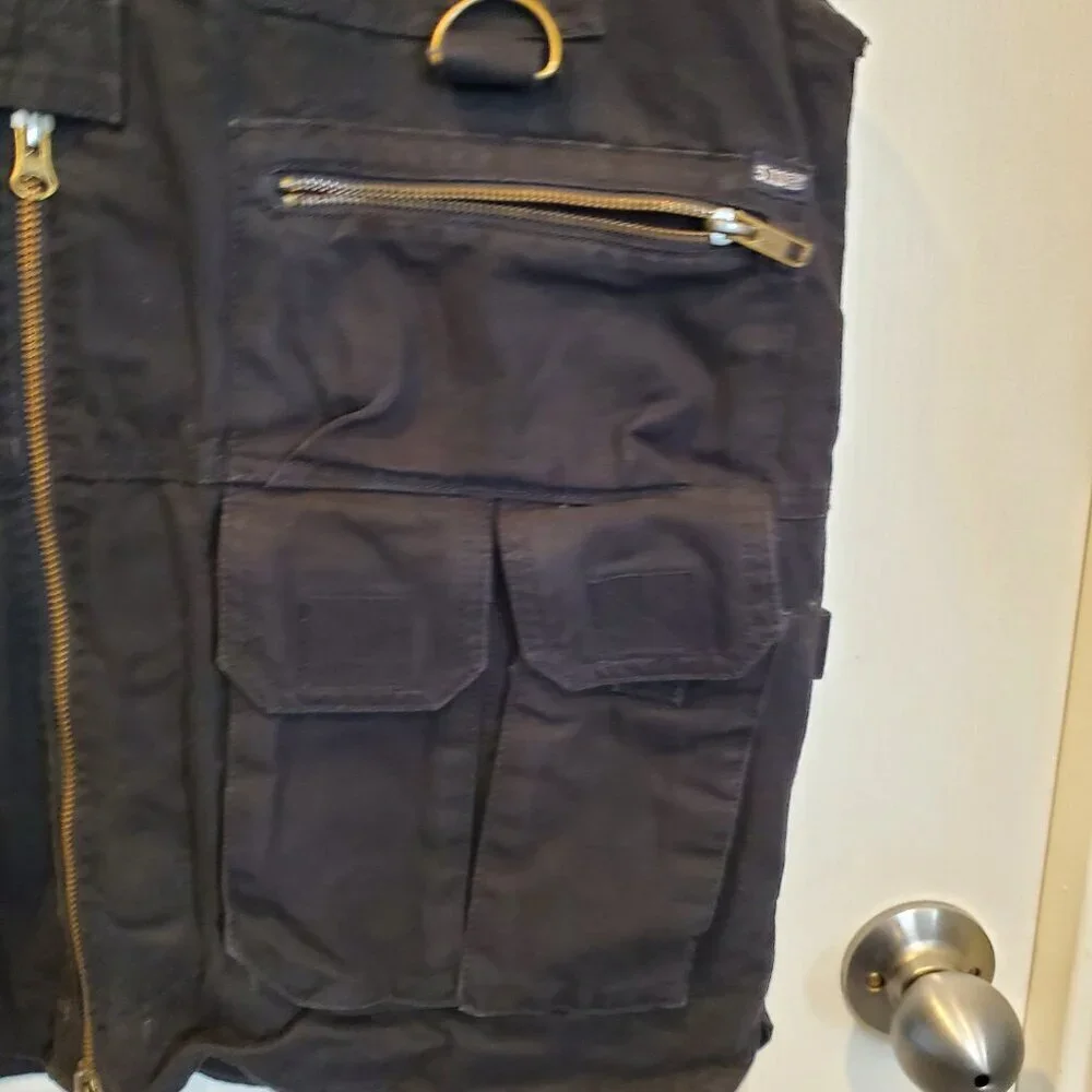 5.11 Tactical Series Black Cotton Utility Vest | Photography Fishing | Men's M